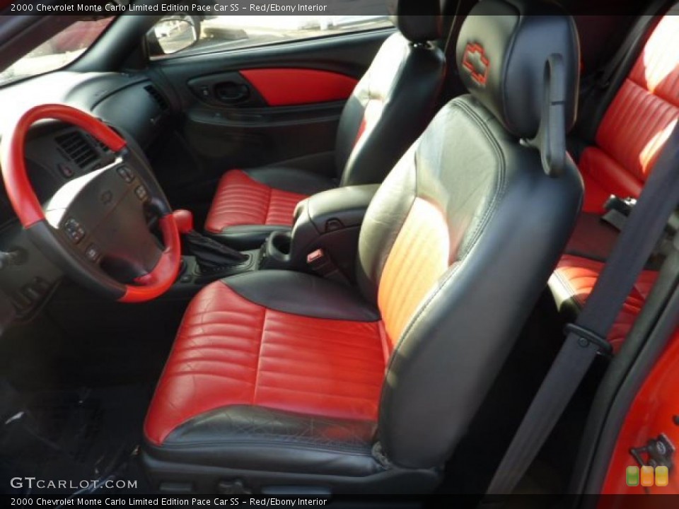 Red/Ebony Interior Photo for the 2000 Chevrolet Monte Carlo Limited Edition Pace Car SS #40322636