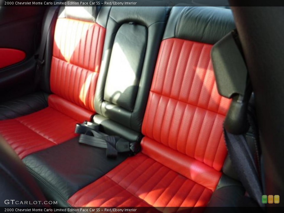 Red/Ebony Interior Photo for the 2000 Chevrolet Monte Carlo Limited Edition Pace Car SS #40322644