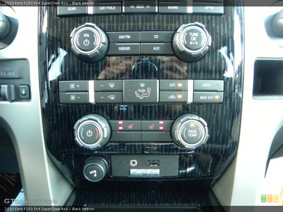 Black Interior Controls for the 2010 Ford F150 FX4 SuperCrew 4x4 #40323180