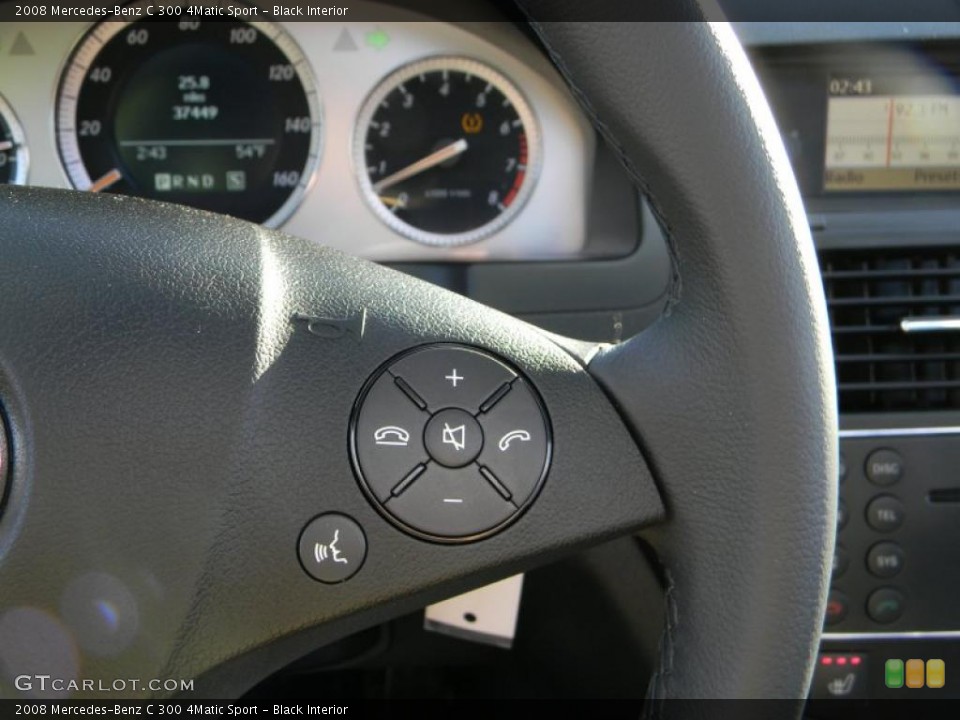Black Interior Controls for the 2008 Mercedes-Benz C 300 4Matic Sport #40332362