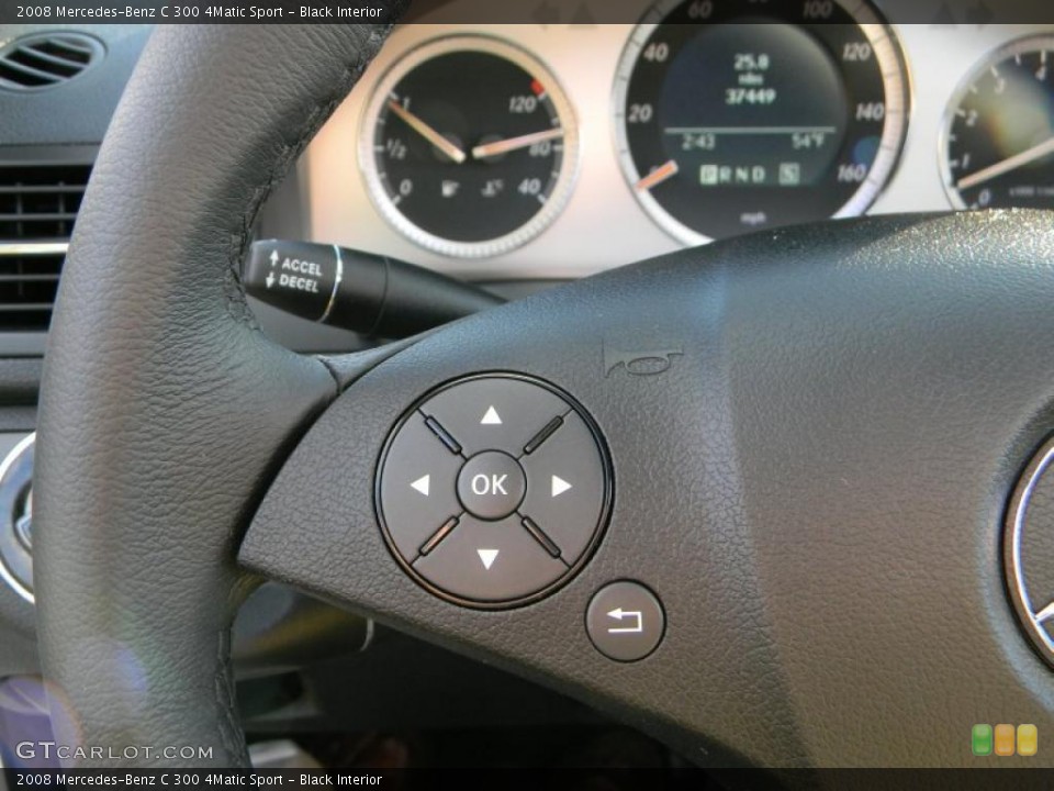 Black Interior Controls for the 2008 Mercedes-Benz C 300 4Matic Sport #40332391