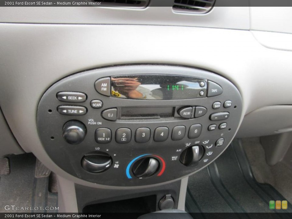 Medium Graphite Interior Controls for the 2001 Ford Escort SE Sedan #40337334