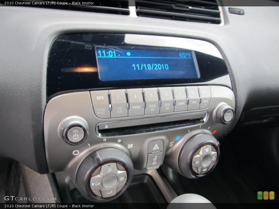 Black Interior Controls for the 2010 Chevrolet Camaro LT/RS Coupe #40338459