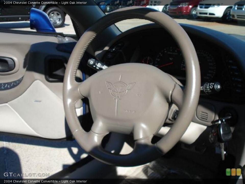 Light Oak Interior Steering Wheel for the 2004 Chevrolet Corvette Convertible #40340111