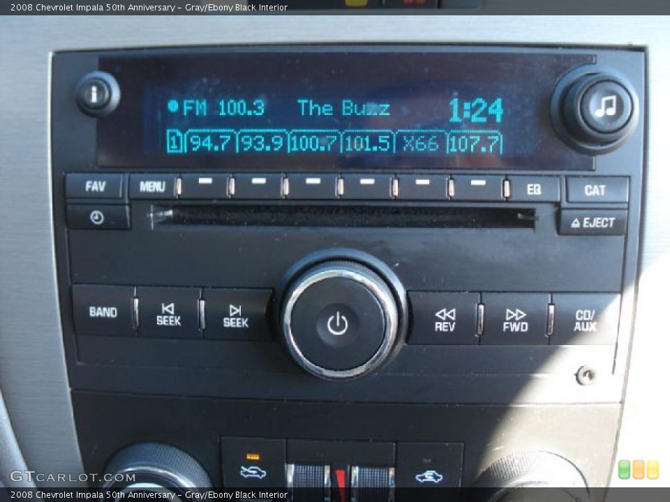 Gray/Ebony Black Interior Controls for the 2008 Chevrolet Impala 50th Anniversary #40341511