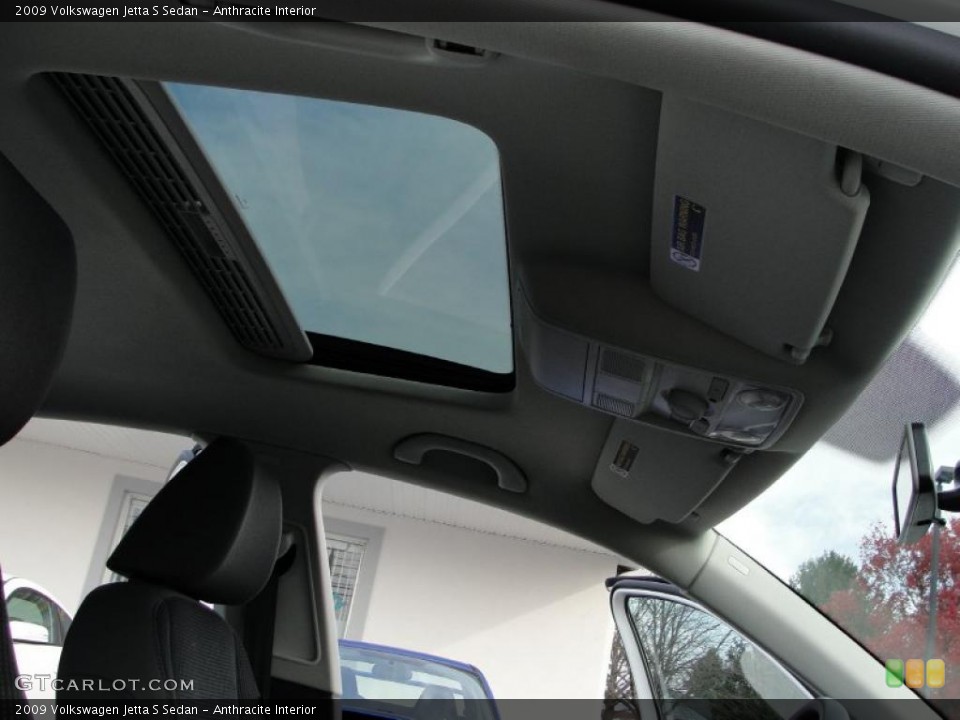 Anthracite Interior Sunroof for the 2009 Volkswagen Jetta S Sedan #40342508
