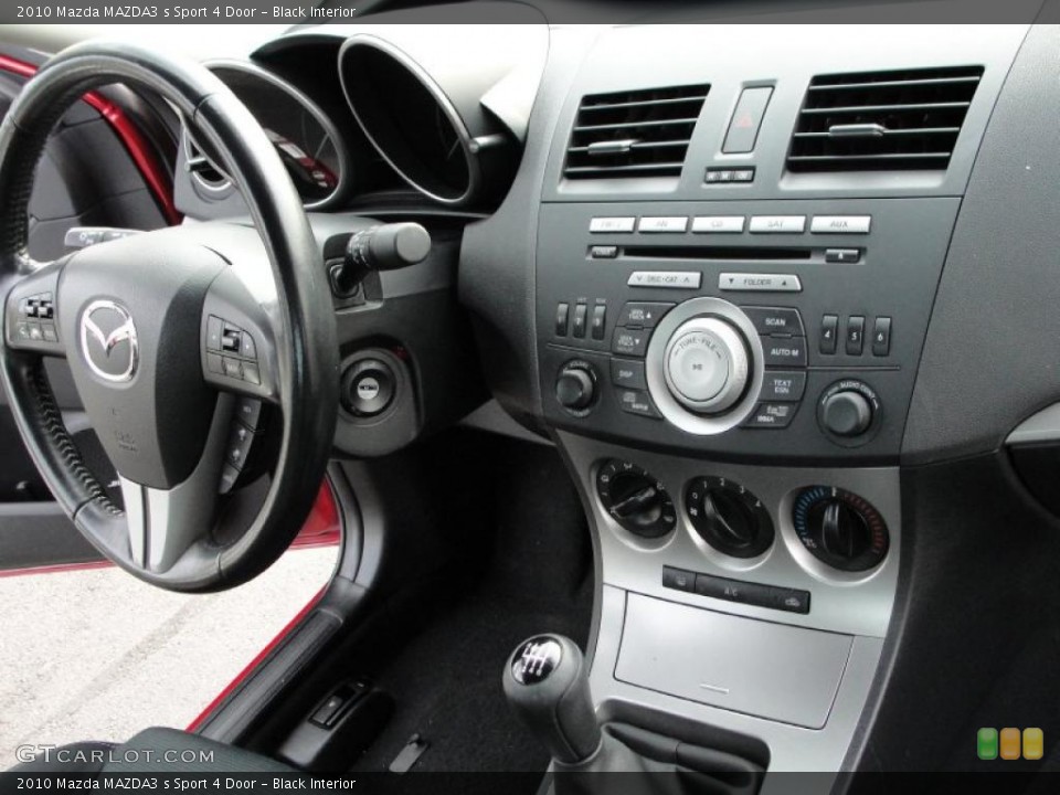 Black Interior Dashboard for the 2010 Mazda MAZDA3 s Sport 4 Door #40342556