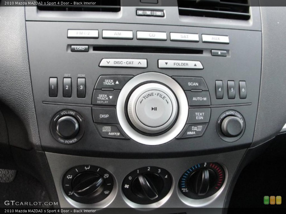 Black Interior Controls for the 2010 Mazda MAZDA3 s Sport 4 Door #40342576
