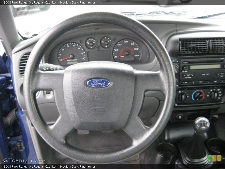 Medium Dark Flint Interior Steering Wheel for the 2008 Ford Ranger XL Regular Cab 4x4 #40344210
