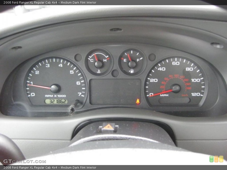 Medium Dark Flint Interior Dashboard for the 2008 Ford Ranger XL Regular Cab 4x4 #40344258