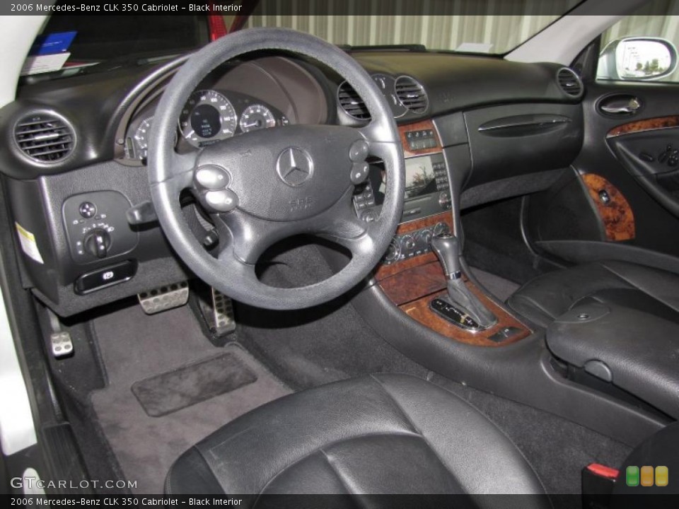 Black Interior Photo for the 2006 Mercedes-Benz CLK 350 Cabriolet #40345018
