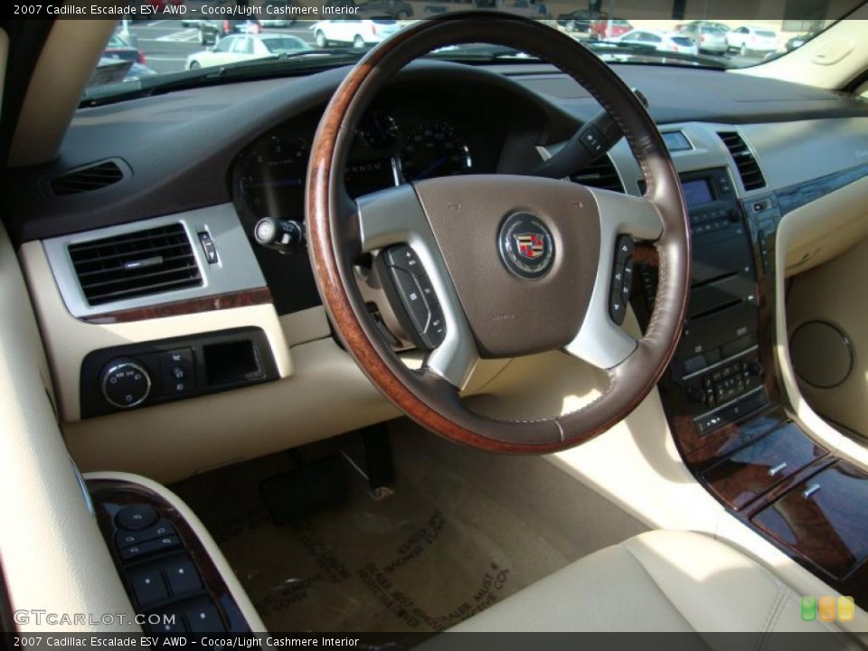 Cocoa/Light Cashmere Interior Photo for the 2007 Cadillac Escalade ESV AWD #40345462