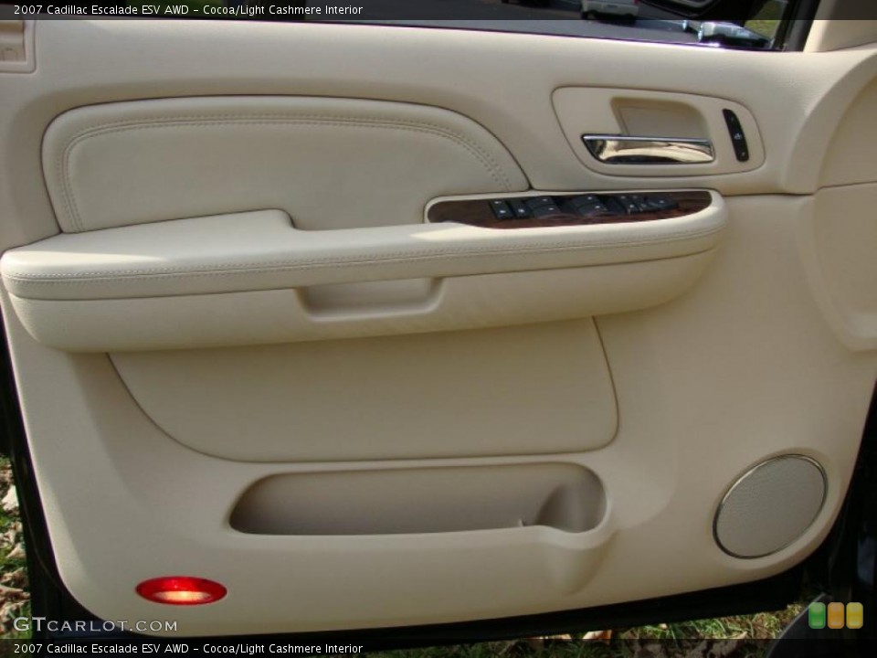 Cocoa/Light Cashmere Interior Door Panel for the 2007 Cadillac Escalade ESV AWD #40345490