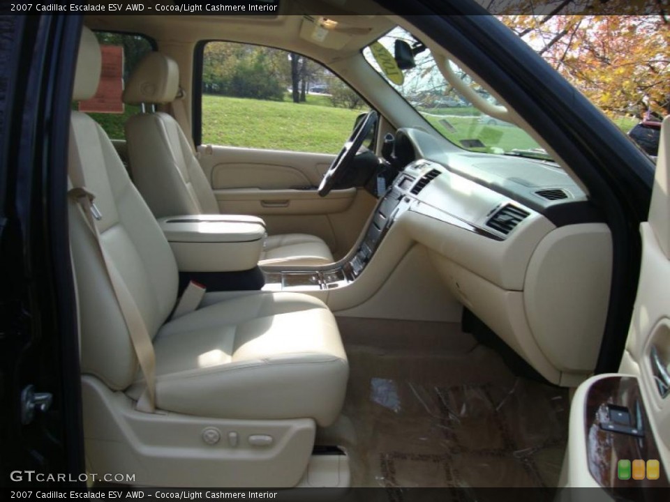 Cocoa/Light Cashmere Interior Photo for the 2007 Cadillac Escalade ESV AWD #40345578