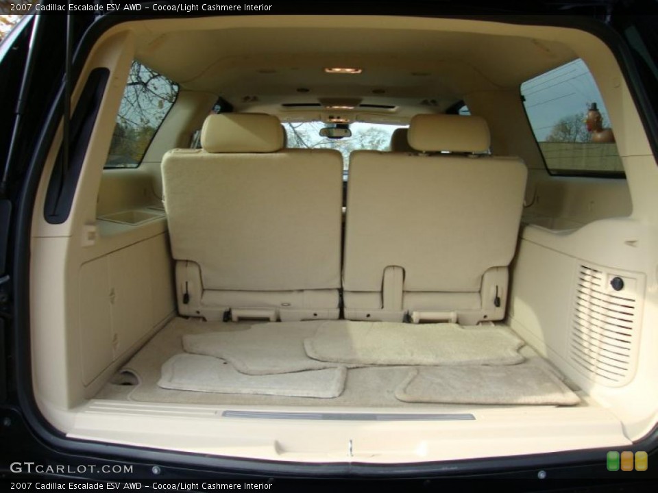 Cocoa/Light Cashmere Interior Trunk for the 2007 Cadillac Escalade ESV AWD #40345666