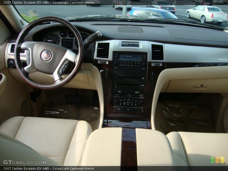 Cocoa/Light Cashmere Interior Dashboard for the 2007 Cadillac Escalade ESV AWD #40345718
