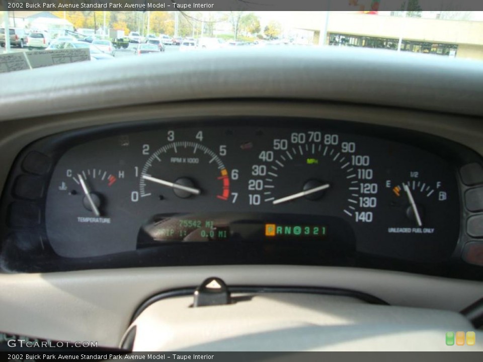 Taupe Interior Gauges for the 2002 Buick Park Avenue  #40346430