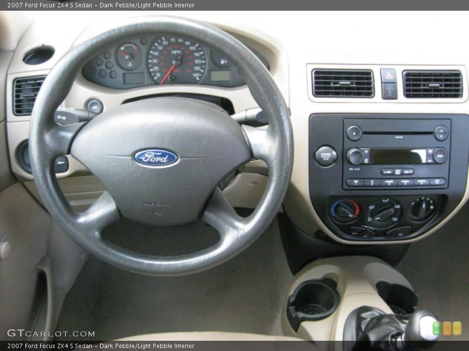 Dark Pebble/Light Pebble Interior Dashboard for the 2007 Ford Focus ZX4 S Sedan #40346490