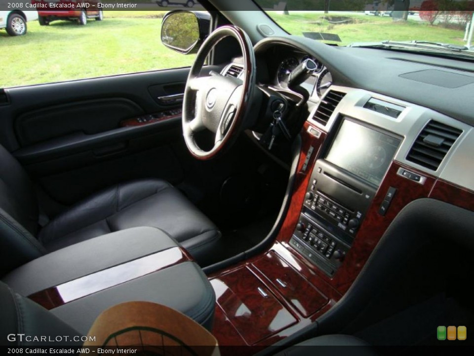 Ebony Interior Dashboard for the 2008 Cadillac Escalade AWD #40347410