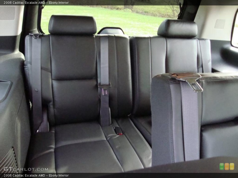 Ebony Interior Photo for the 2008 Cadillac Escalade AWD #40347458