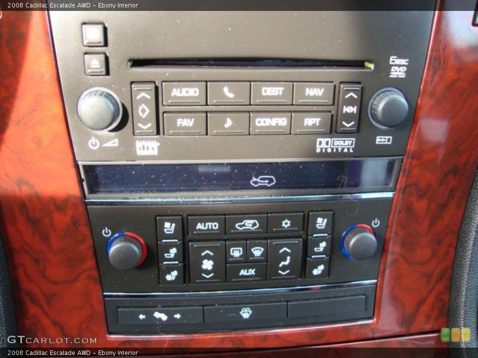 Ebony Interior Controls for the 2008 Cadillac Escalade AWD #40347674
