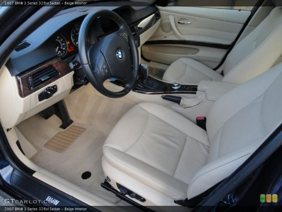 Beige Interior Prime Interior for the 2007 BMW 3 Series 328xi Sedan #40347702