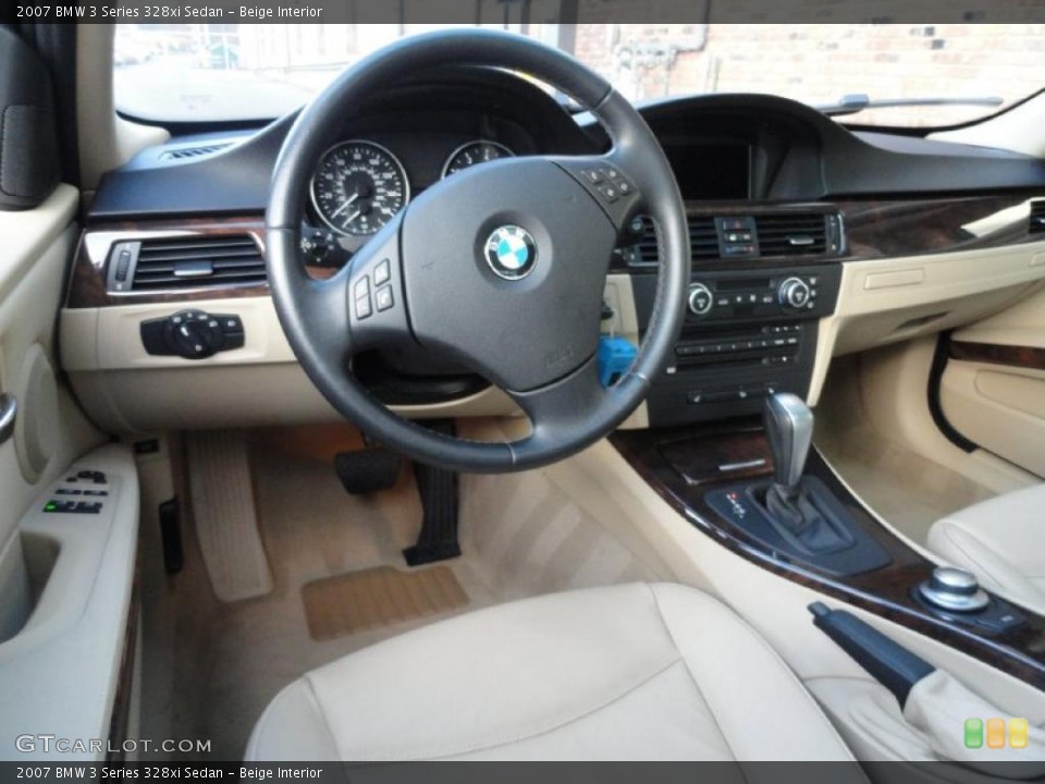 Beige Interior Photo for the 2007 BMW 3 Series 328xi Sedan #40347718