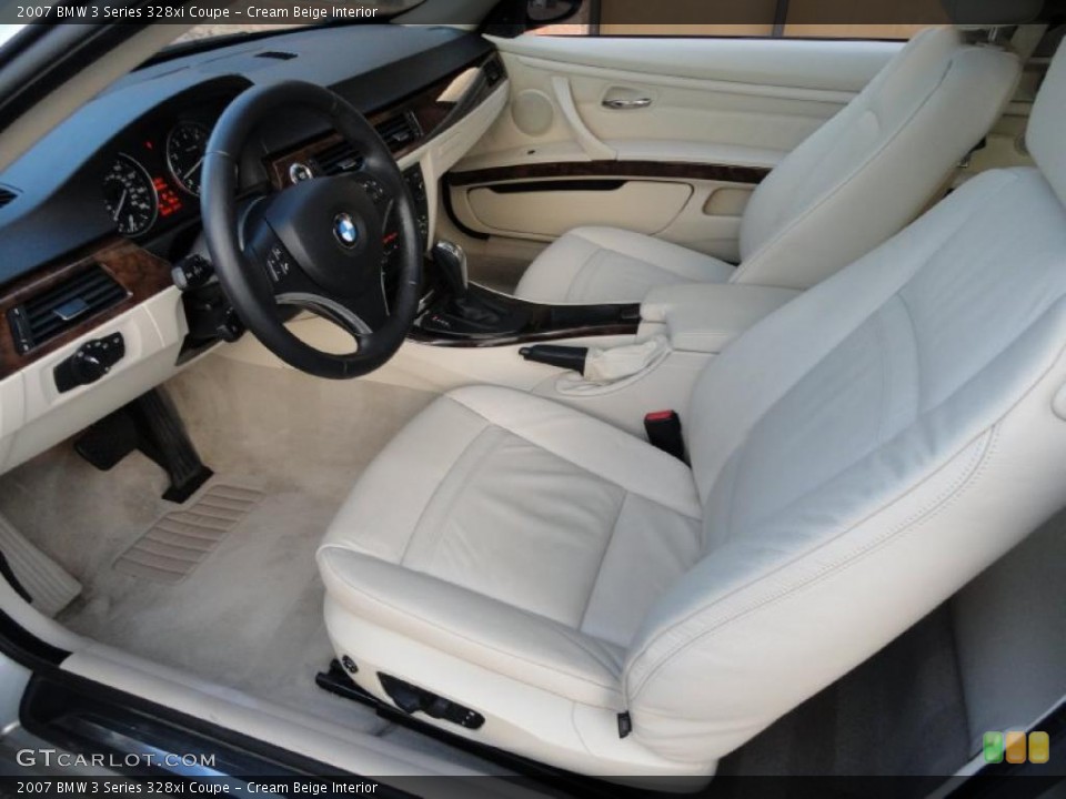 Cream Beige Interior Prime Interior for the 2007 BMW 3 Series 328xi Coupe #40347938