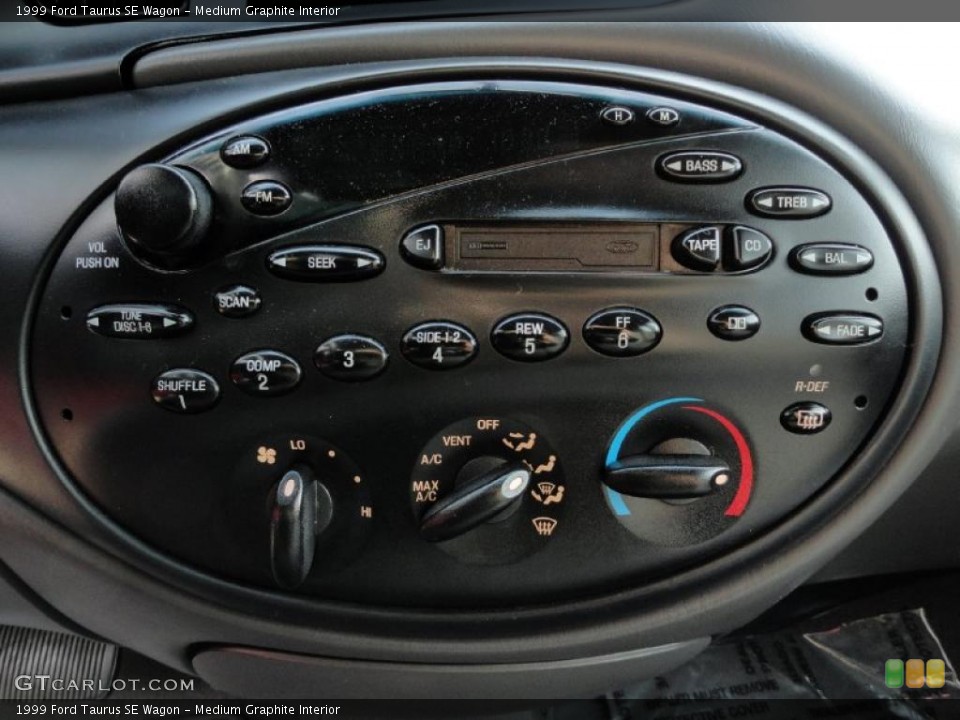 Medium Graphite Interior Controls for the 1999 Ford Taurus SE Wagon #40348118