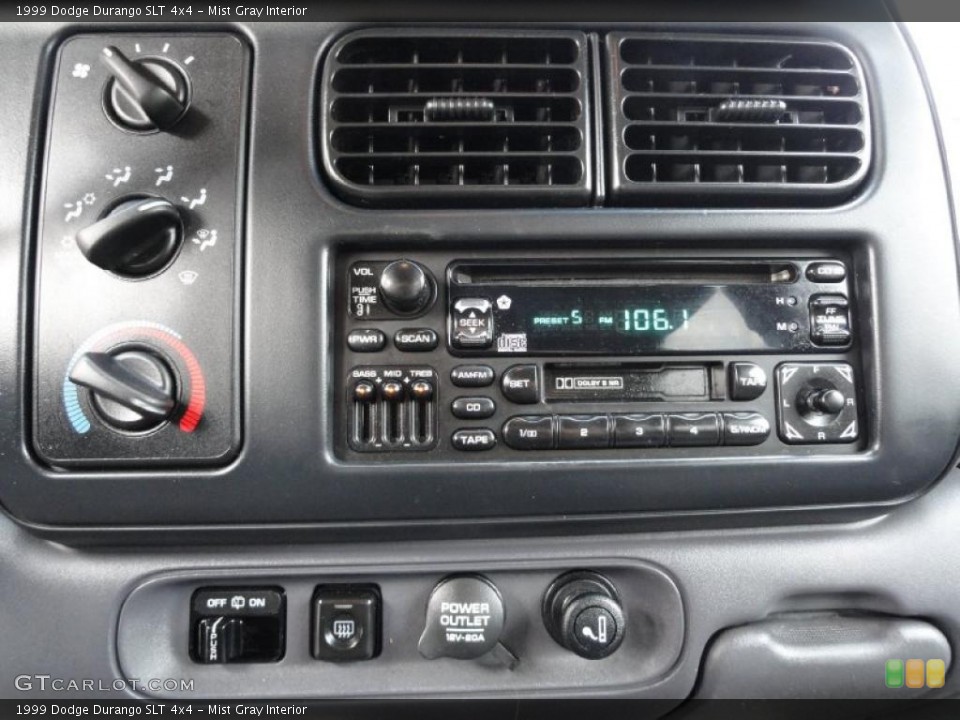 Mist Gray Interior Controls for the 1999 Dodge Durango SLT 4x4 #40348834
