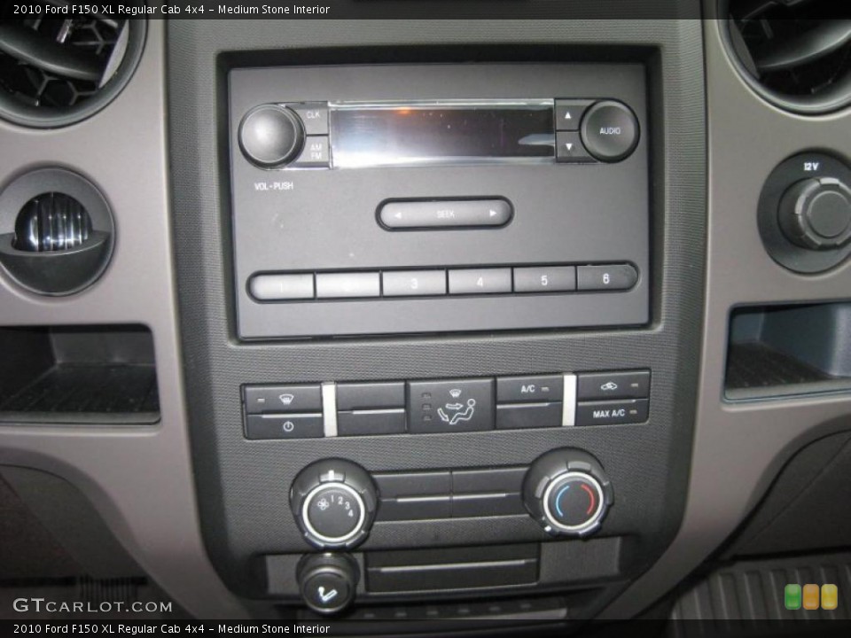 Medium Stone Interior Controls for the 2010 Ford F150 XL Regular Cab 4x4 #40348902