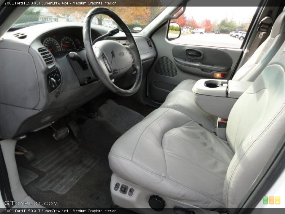 Medium Graphite Interior Prime Interior for the 2001 Ford F150 XLT SuperCrew 4x4 #40349338