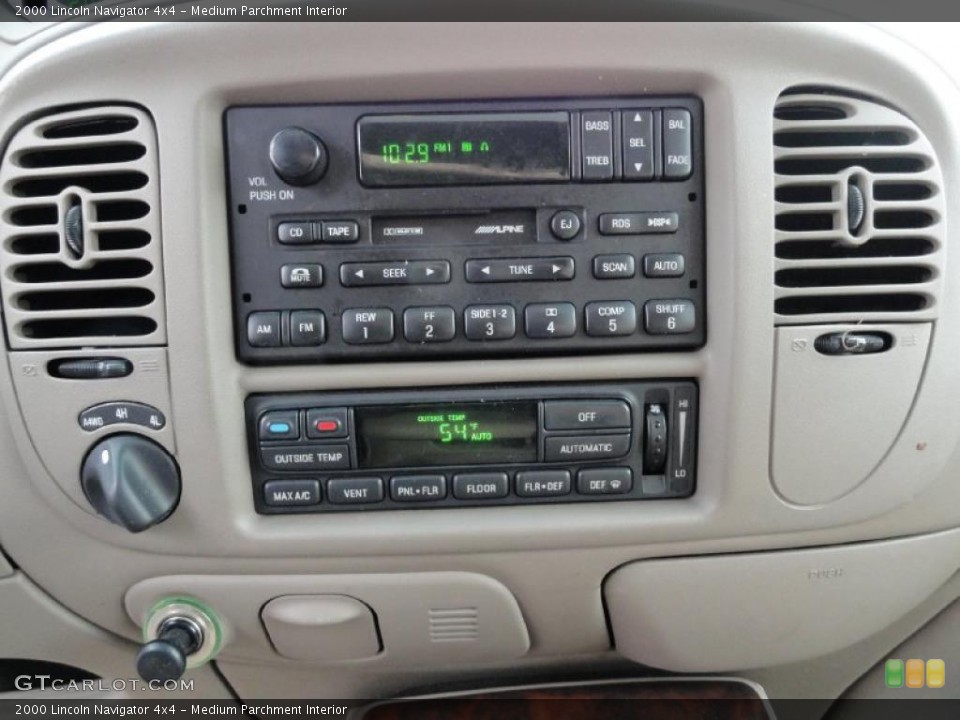 Medium Parchment Interior Controls for the 2000 Lincoln Navigator 4x4 #40349971