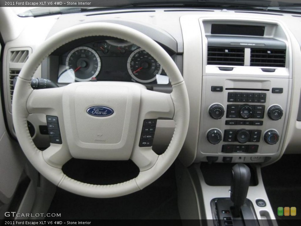 Stone Interior Dashboard for the 2011 Ford Escape XLT V6 4WD #40351122