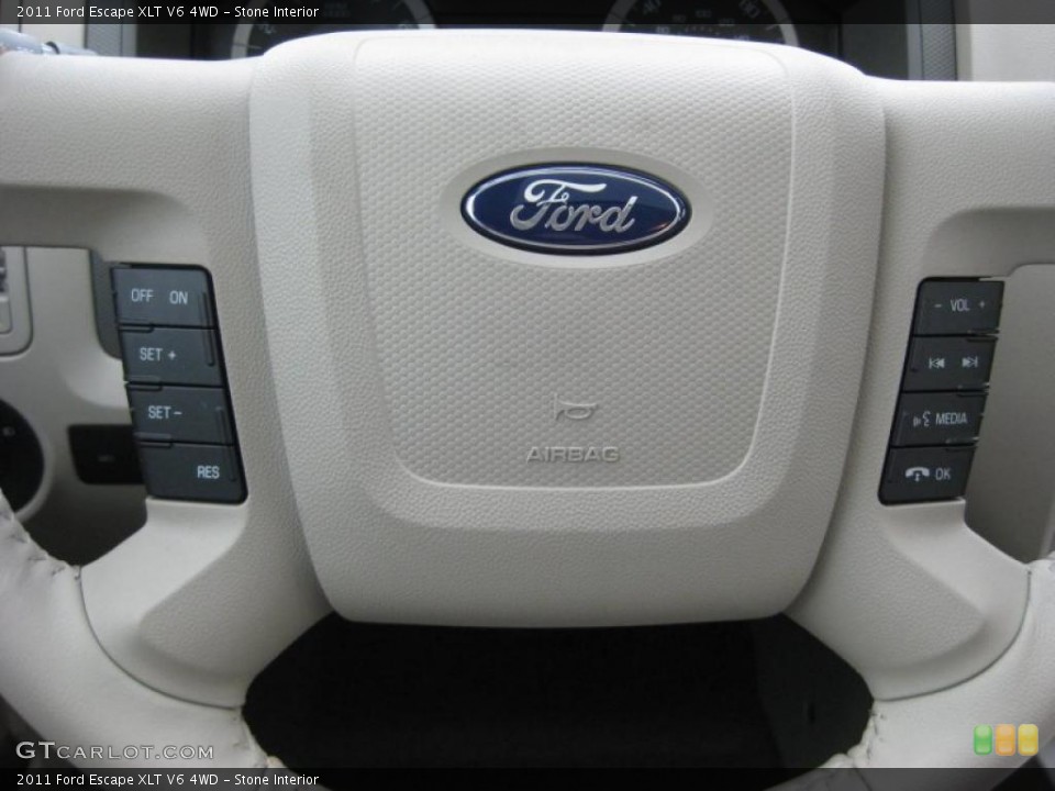 Stone Interior Steering Wheel for the 2011 Ford Escape XLT V6 4WD #40351170