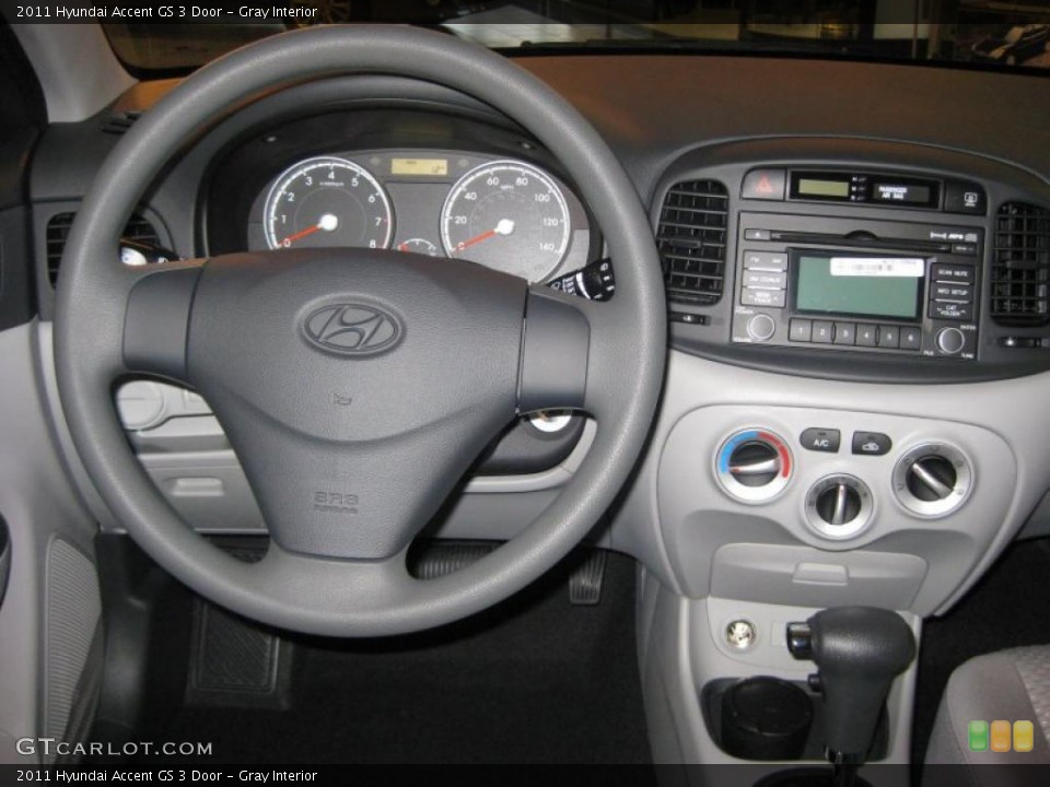 Gray Interior Dashboard for the 2011 Hyundai Accent GS 3 Door #40351742