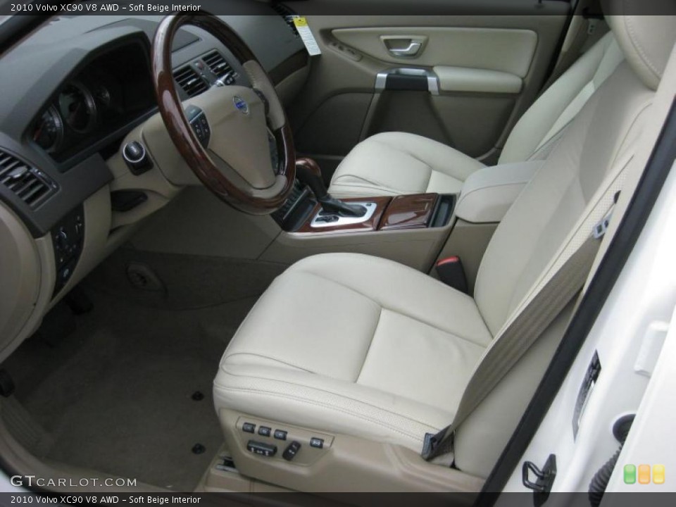 Soft Beige Interior Prime Interior for the 2010 Volvo XC90 V8 AWD #40352326