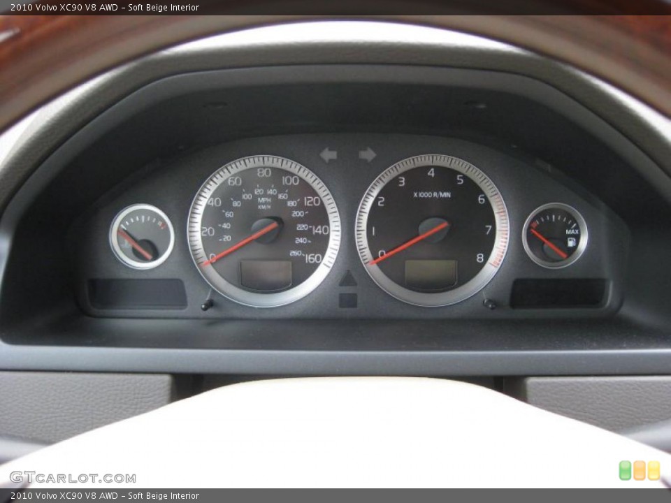 Soft Beige Interior Gauges for the 2010 Volvo XC90 V8 AWD #40352414
