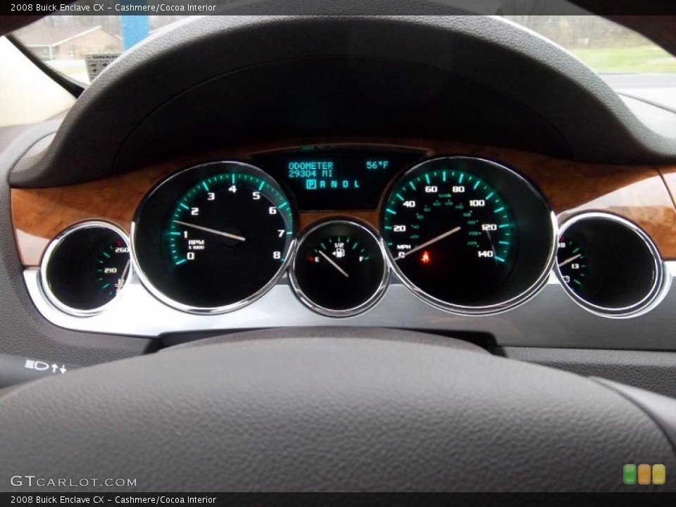 Cashmere/Cocoa Interior Gauges for the 2008 Buick Enclave CX #40355301