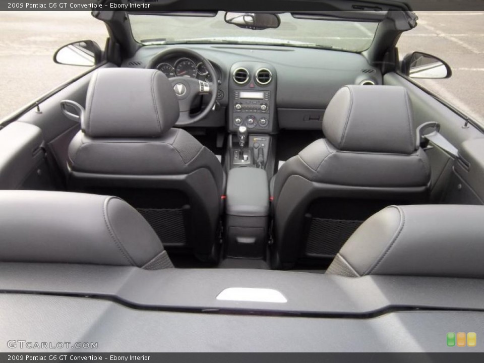 Ebony Interior Photo for the 2009 Pontiac G6 GT Convertible #40356889