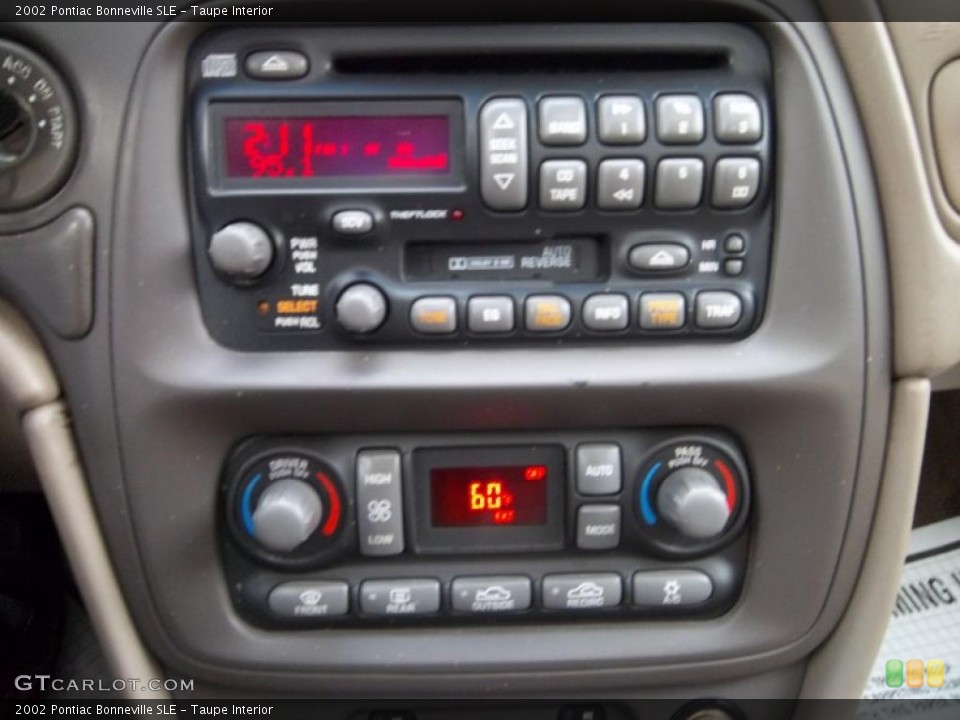 Taupe Interior Controls for the 2002 Pontiac Bonneville SLE #40358357