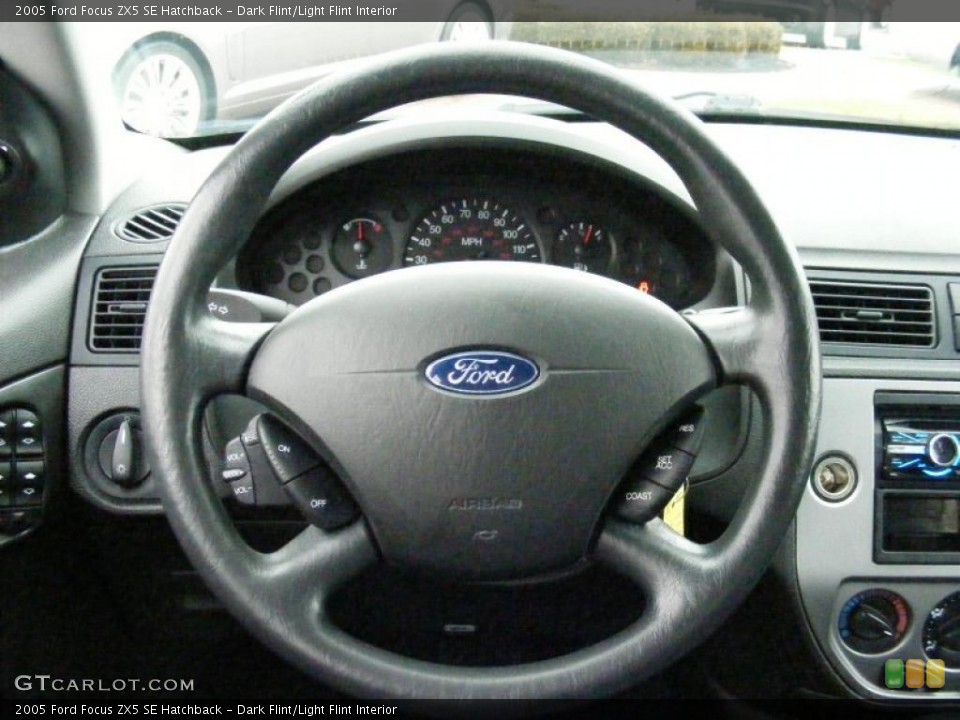 Dark Flint/Light Flint Interior Steering Wheel for the 2005 Ford Focus ZX5 SE Hatchback #40364397