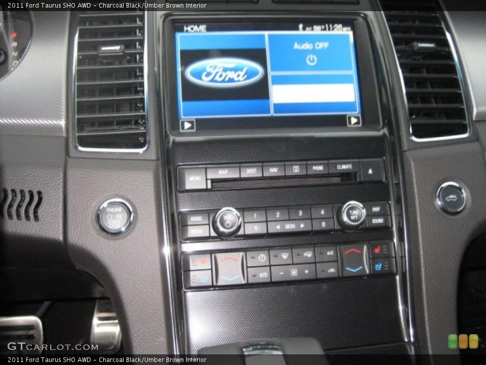 Charcoal Black/Umber Brown Interior Navigation for the 2011 Ford Taurus SHO AWD #40367421