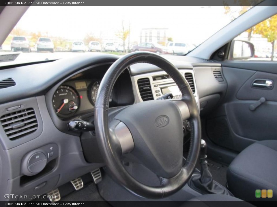 Gray Interior Prime Interior for the 2006 Kia Rio Rio5 SX Hatchback #40368213