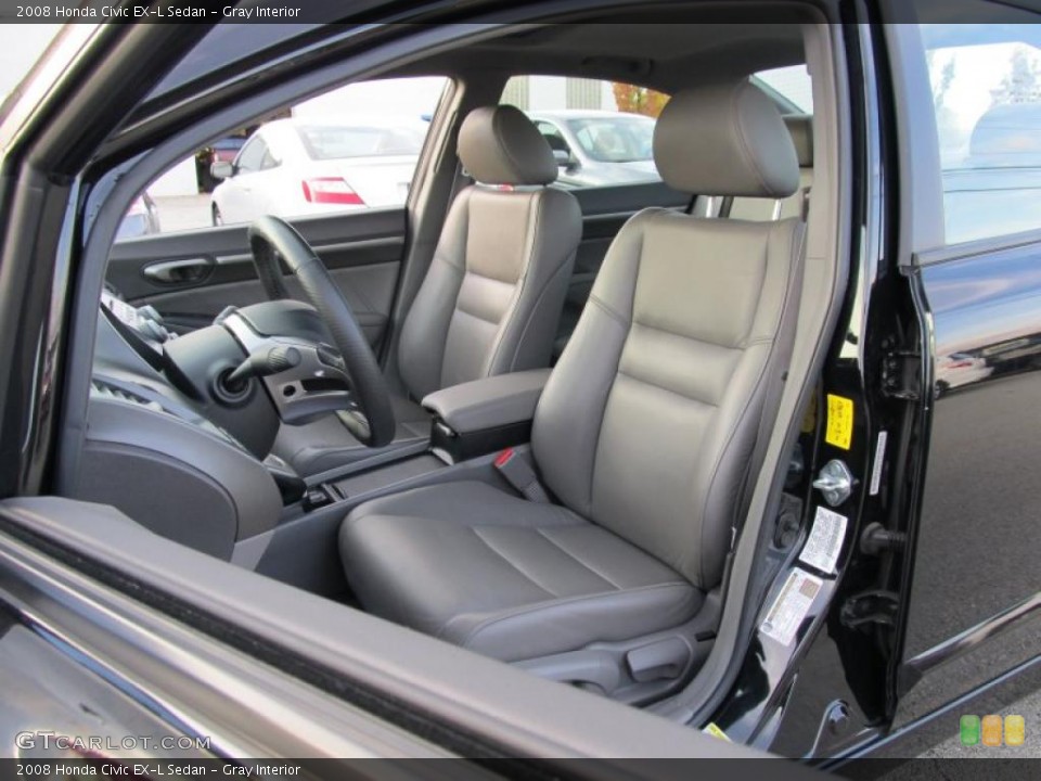 Gray Interior Photo for the 2008 Honda Civic EX-L Sedan #40369981