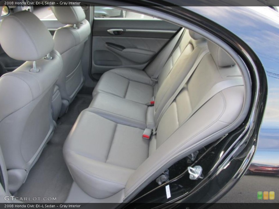 Gray Interior Photo for the 2008 Honda Civic EX-L Sedan #40370037