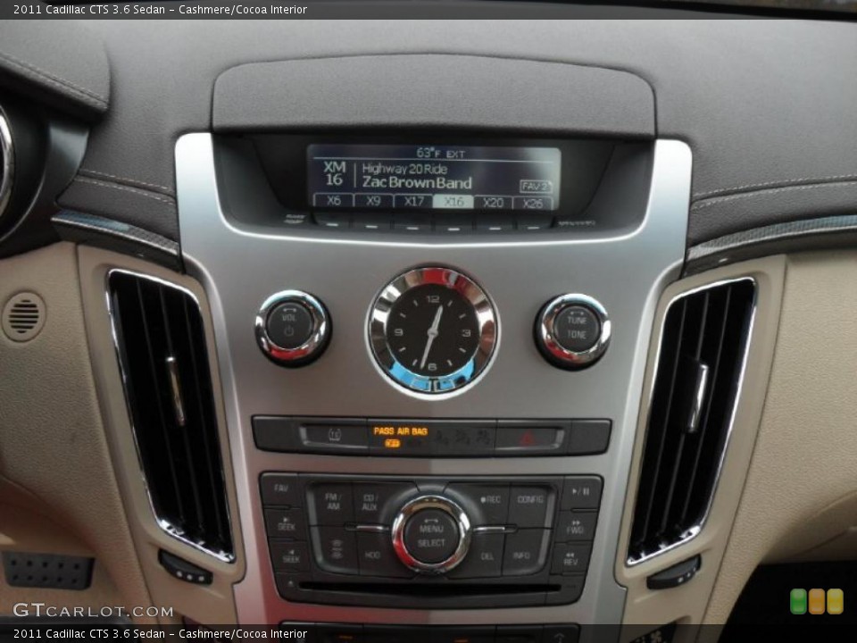 Cashmere/Cocoa Interior Controls for the 2011 Cadillac CTS 3.6 Sedan #40374949