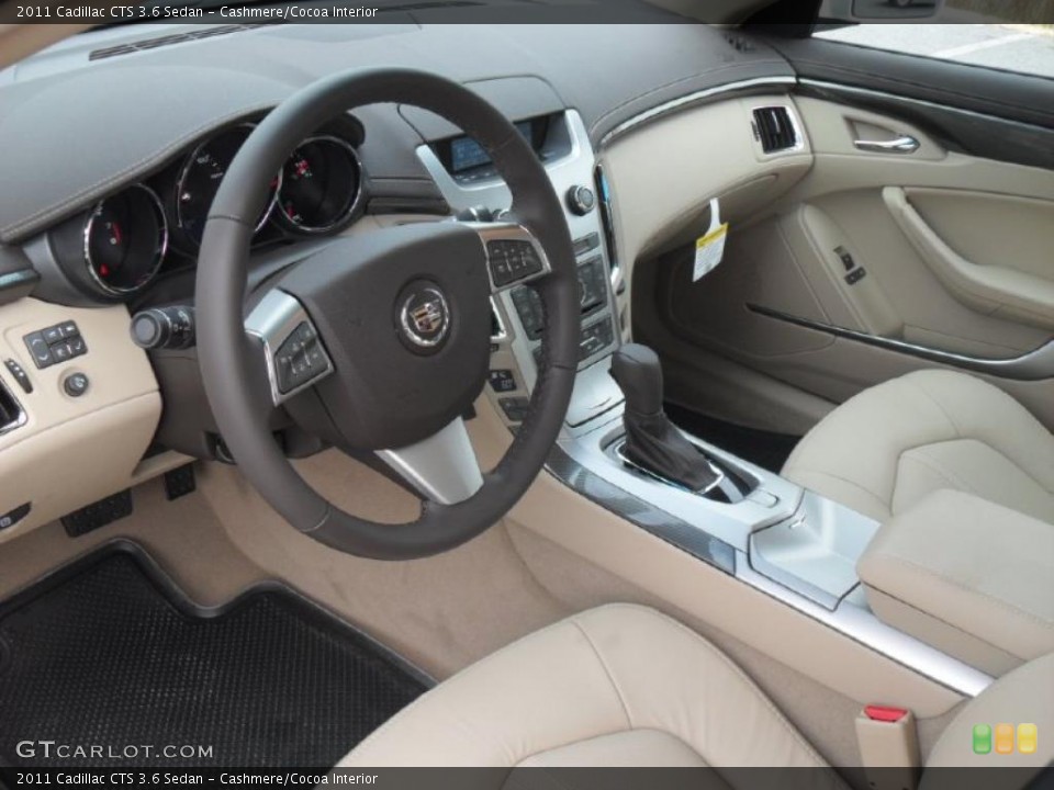 Cashmere/Cocoa Interior Photo for the 2011 Cadillac CTS 3.6 Sedan #40375205