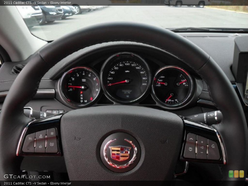 Ebony Interior Steering Wheel for the 2011 Cadillac CTS -V Sedan #40376177