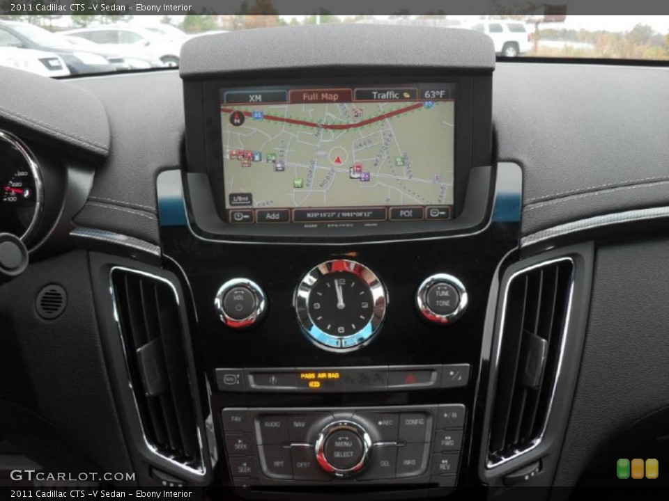 Ebony Interior Navigation for the 2011 Cadillac CTS -V Sedan #40376209